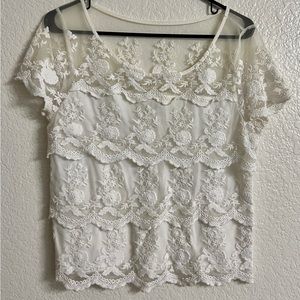 Abercrombie & Fitch Laced Top Size M
